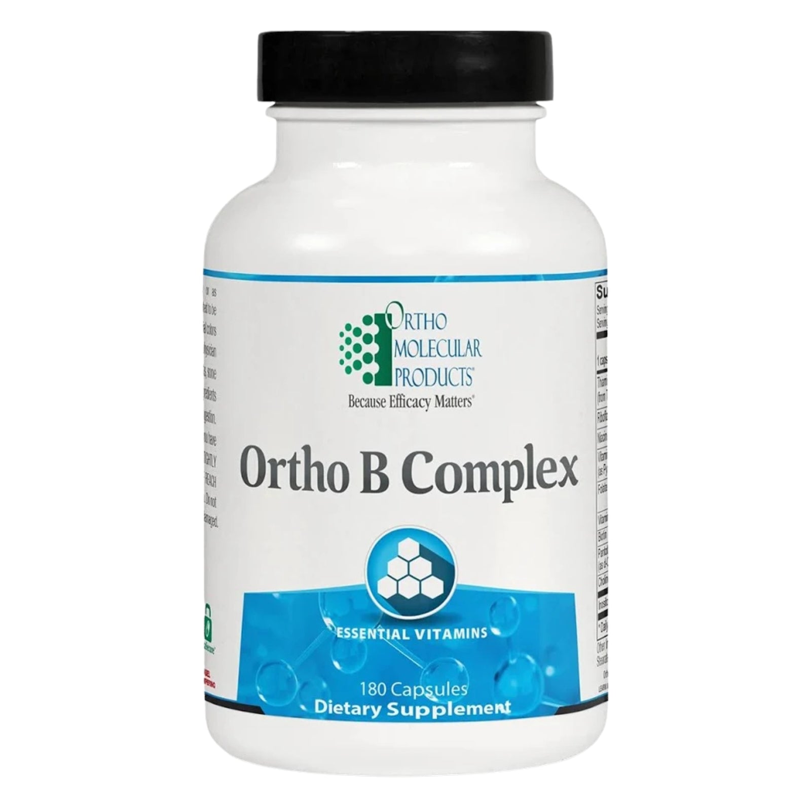 Ortho Molecular, Ortho B Complex, 180 Capsules UPC 615033011109 | Hilife Vitamins